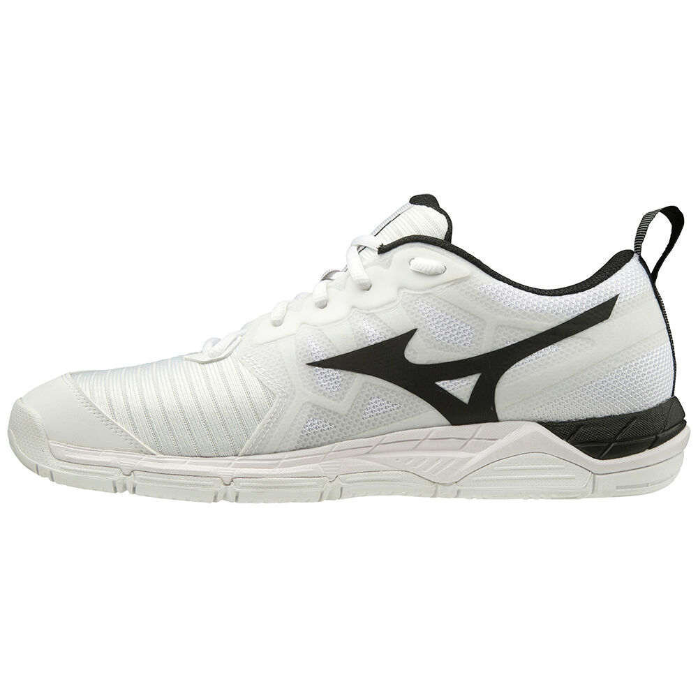 Mens Mizuno Wave Supersonic 2 Volleyball Shoes White/Black Philippines (ORCYNB408)